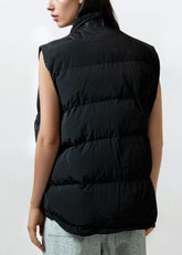 Faux Shearling Puffer Vest Vests Kate Hewko 
