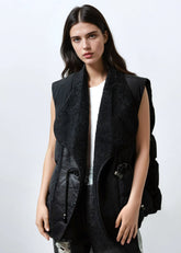 Faux Shearling Puffer Vest Vests Kate Hewko 