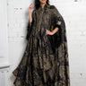 Feather Cuff Cape Maxi Dress Dresses Kate Hewko 