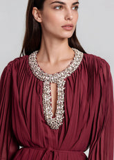 Feather Cuff Rhinestone Dress Dresses Kate Hewko 