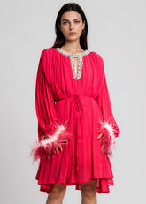 Feather Cuff Rhinestone Dress Dresses Kate Hewko 