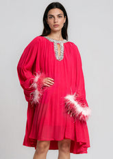 Feather Cuff Rhinestone Dress Dresses Kate Hewko 