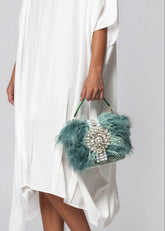 Feather Gemstone Clutch Bags Kate Hewko 