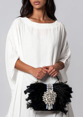 Feather Gemstone Clutch Bags Kate Hewko 