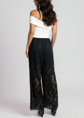 Floral Lace Wide Leg Pants Pants Kate Hewko 