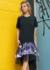 Floral Tulle Hem Tee Dress Dresses Kate Hewko 