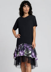 Floral Tulle Hem Tee Dress Dresses Kate Hewko 