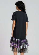 Floral Tulle Hem Tee Dress Dresses Kate Hewko 