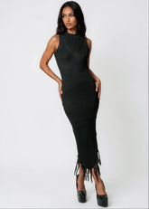 Fringe Hem Bodycon Dress Dresses Kate Hewko 