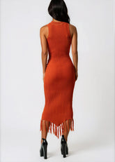 Fringe Hem Bodycon Dress Dresses Kate Hewko 
