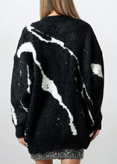 Fuzzy Scribble Knit Sweater Sweaters Kate Hewko 