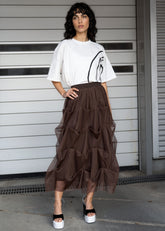Gathered Parachute Tulle Skirt Skirts Kate Hewko 