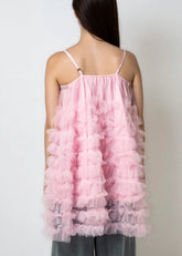 Gem Embellished Tiered Tulle Tank Tank Tops Kate Hewko 