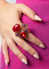 Gemstone Crab Ring Rings Kate Hewko 