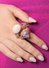 Gemstone Crab Ring Rings Kate Hewko 