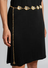 Gemstone Medallion Chain Belt Belts Kate Hewko 