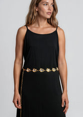 Gemstone Medallion Chain Belt Belts Kate Hewko 