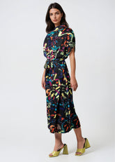 Geometric Belted Dress Dresses Kate Hewko 