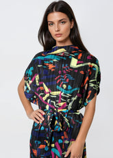 Geometric Belted Dress Dresses Kate Hewko 