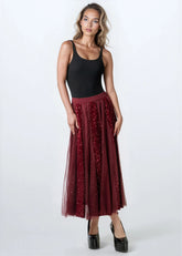 Glitter Tulle A-Line Skirt Skirts Kate Hewko 