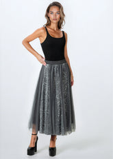 Glitter Tulle A-Line Skirt Skirts Kate Hewko 