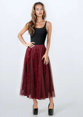Glitter Tulle A-Line Skirt Skirts Kate Hewko 