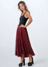 Glitter Tulle A-Line Skirt Skirts Kate Hewko 