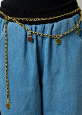 Gold Braided Charm Belt Belts Kate Hewko 