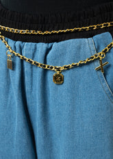 Gold Braided Charm Belt Belts Kate Hewko 