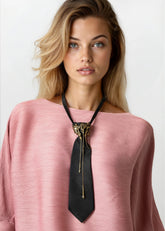 Gold Drip Necktie Necklaces Kate Hewko 