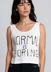 Graphic Print Crop Tank Top Tank Tops Kate Hewko 