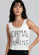 Graphic Print Crop Tank Top Tank Tops Kate Hewko 