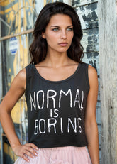Graphic Print Crop Tank Top Tank Tops Kate Hewko 