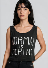 Graphic Print Crop Tank Top Tank Tops Kate Hewko 