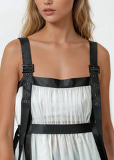 Harness Tulle Overlay Tank Top Tank Tops Kate Hewko 