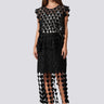 Heart Crochet Skirt Set Two Piece Sets Kate Hewko Black One size 