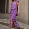 Heart Crochet Skirt Set Two Piece Sets Kate Hewko Purple One size 
