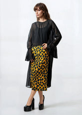 High Low Bell Sleeve Sheer Blouse Blouses Kate Hewko 