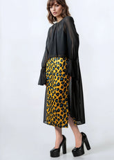 High Low Bell Sleeve Sheer Blouse Blouses Kate Hewko 