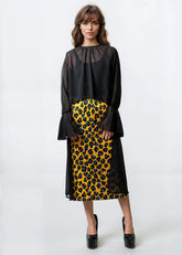 High Low Bell Sleeve Sheer Blouse Blouses Kate Hewko 