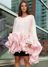 High Low Drama Ruffle Tunic Dress Dresses Kate Hewko 