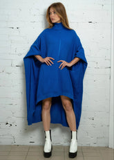 High Low Zigzag Tunic Sweater Sweaters Kate Hewko One Size Blue 