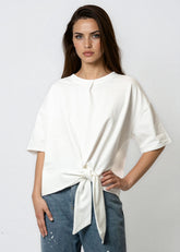 Hip Tie Short Sleeve Tee Tees Kate Hewko 