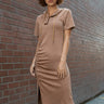 Hooded Cinch Sweat Dress Dresses Kate Hewko 