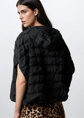 Hooded Drawstring Athleisure Vest Vests Kate Hewko 