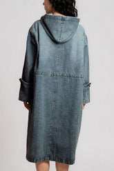 Hooded Utility Denim Jacket Outerwear Kate Hewko 