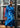 Hot Blue Metallic Trench Outerwear Kate Hewko Blue XS 