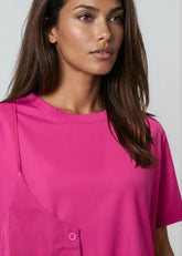 Hot Pink Half Vest Tee Tees Kate Hewko 
