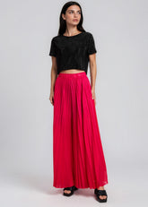 Hot Pink Pleated Pants Pants Kate Hewko 