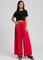 Hot Pink Pleated Pants Pants Kate Hewko 